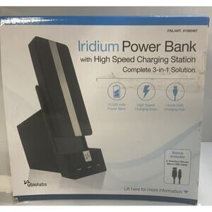 Ubio Labs Power20 Apple Certified 10000mAh 3 In 1 Power Bank Charging Station